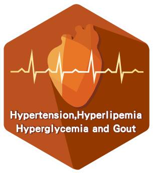 Hypertension,Hyperlipemia,Hyperglycemia and Gout